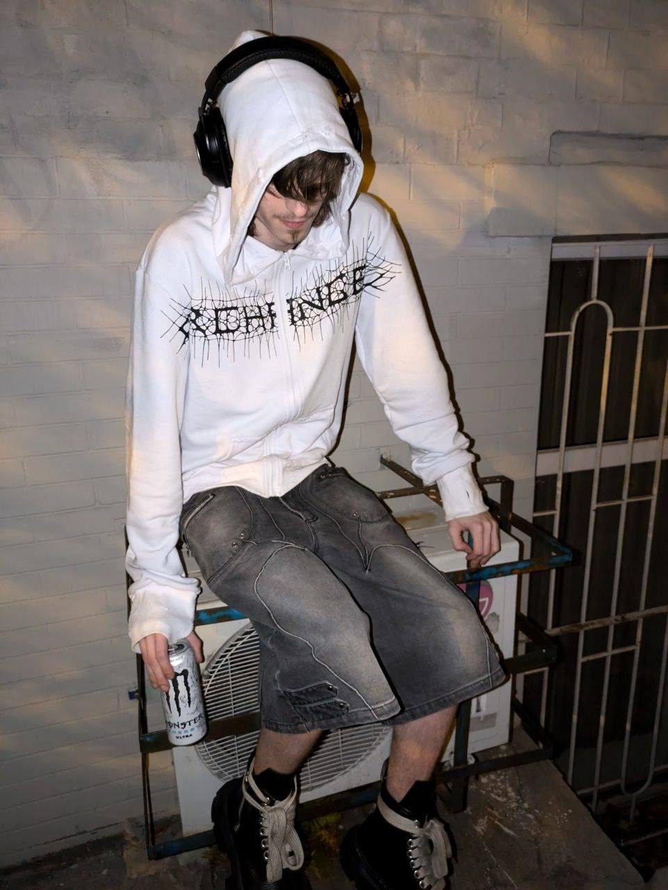 "ARCHANGEL CROSESS" zip hoodie